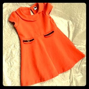 JANIE AND JACK orange black Halloween ready Dress